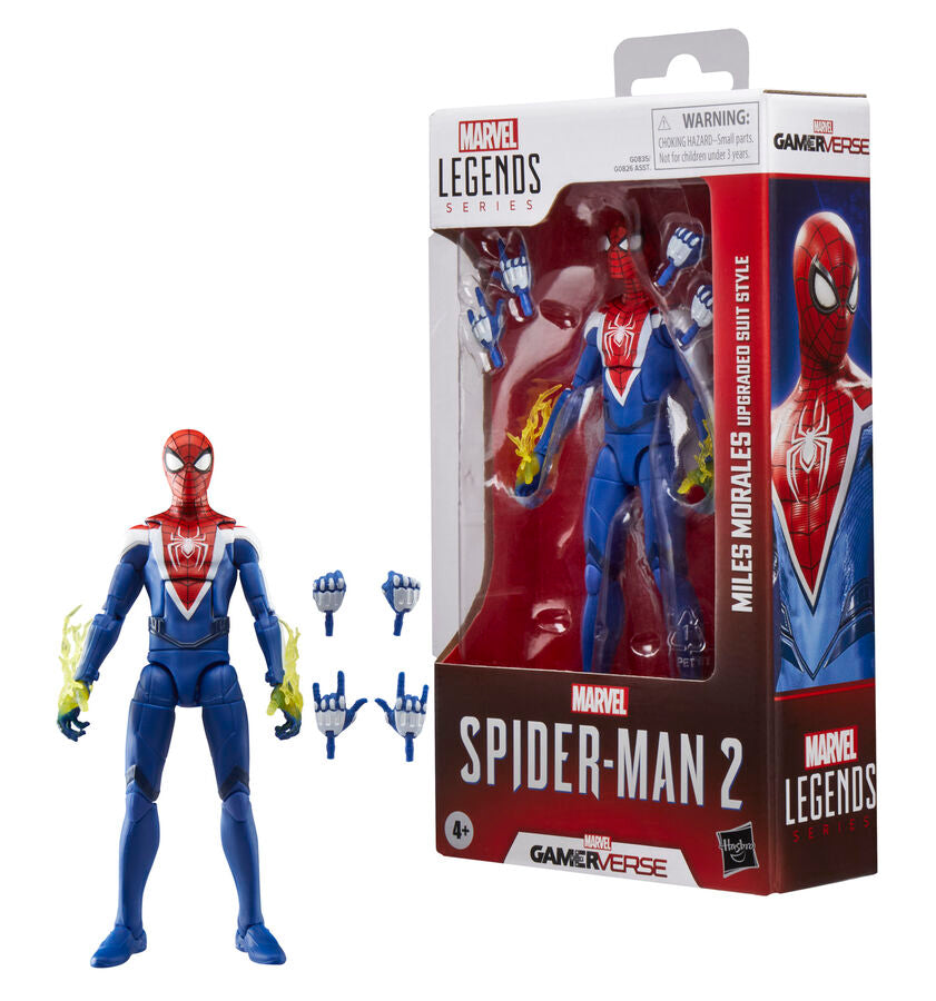 Imagen 3 - Figura Miles Morales Upgraded Suit Style Spider-man 2 Marvel Legends 15Cm