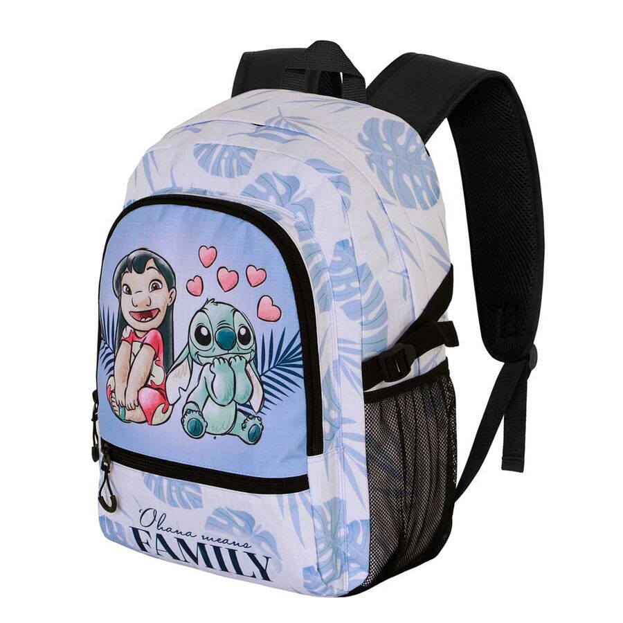 Imagen 2 - Mochila Couple Stitch Disney 44Cm Adaptable