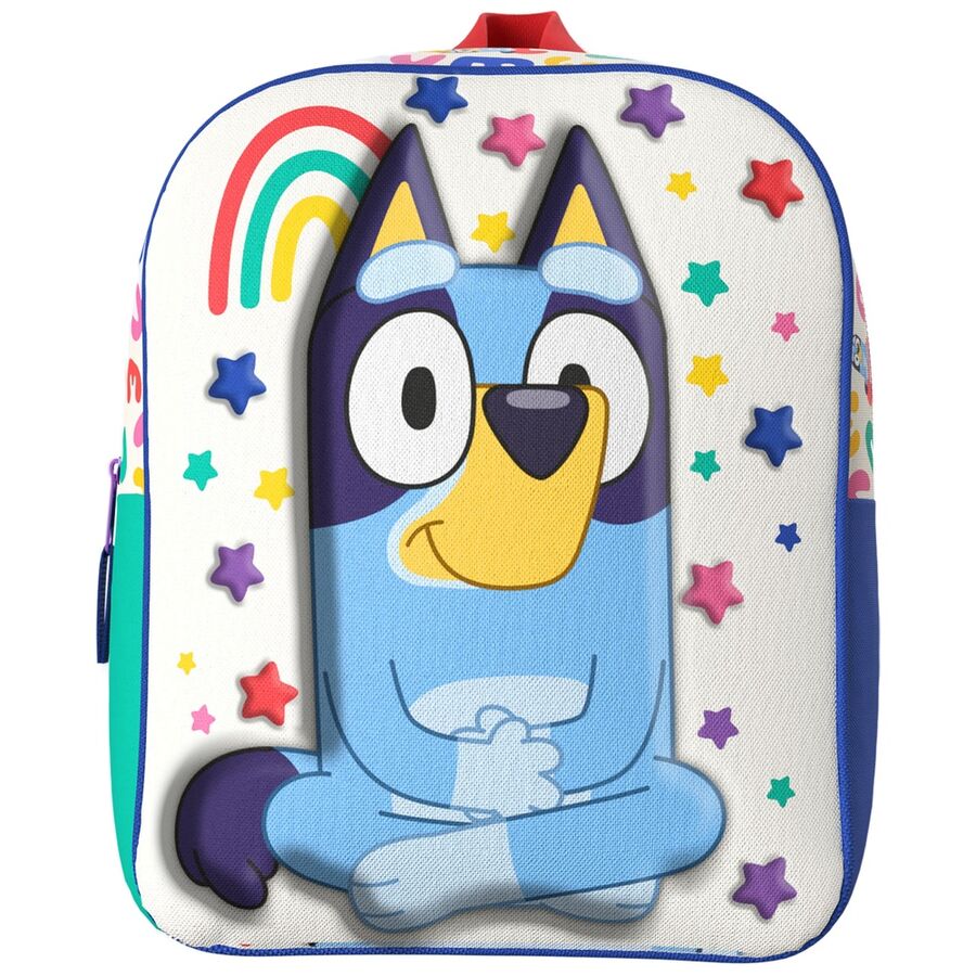 Imagen 1 - Mochila 3D Rainbow Bluey 30Cm