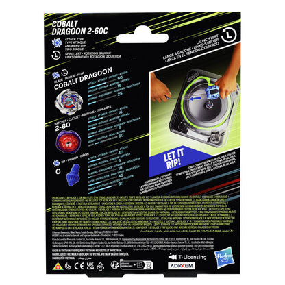Imagen 10 - Set Premium Lanzador Con Cuerda Y Top Cobalt Dragoon 2-60C Beyblade X
