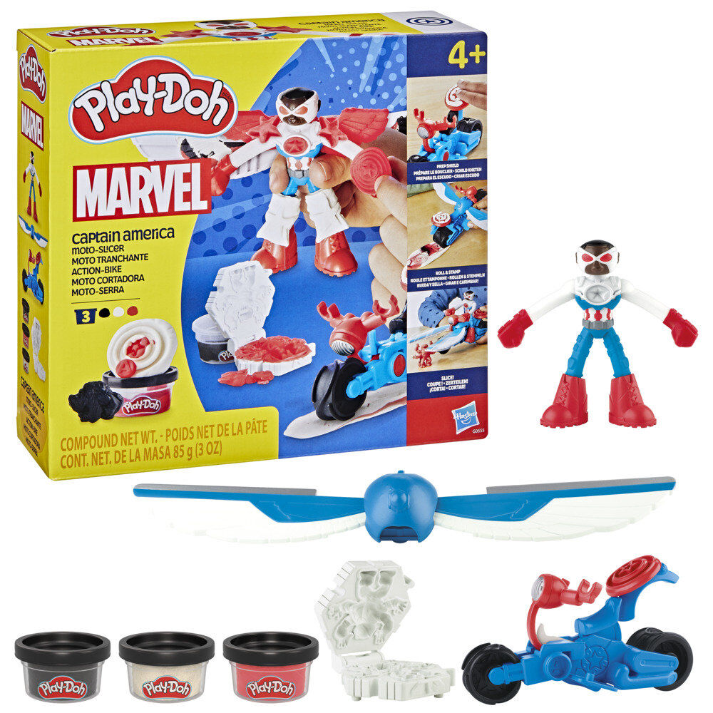 Imagen 1 - Moto Cortadora Del Capitan America Marvel Play-doh