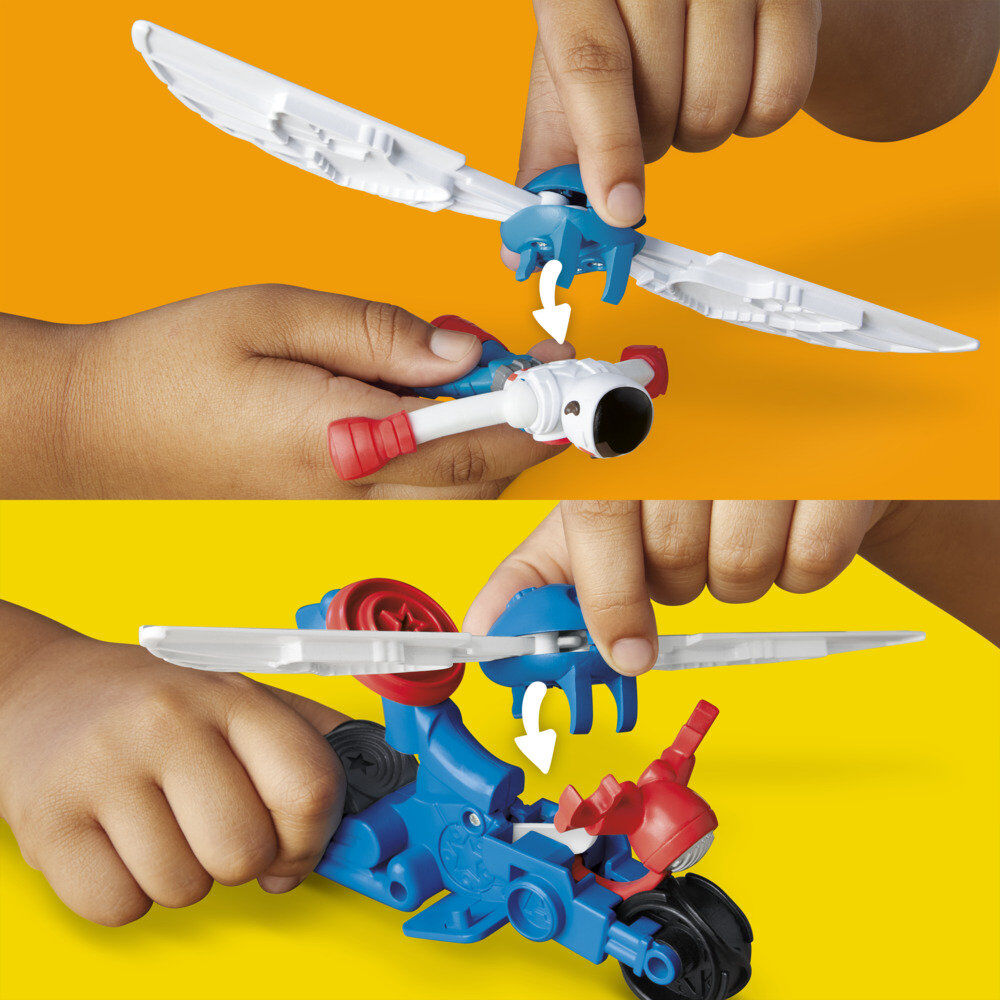 Imagen 9 - Moto Cortadora Del Capitan America Marvel Play-doh