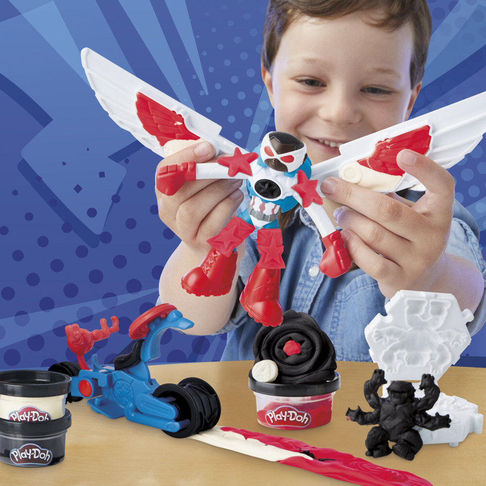 Imagen 11 - Moto Cortadora Del Capitan America Marvel Play-doh