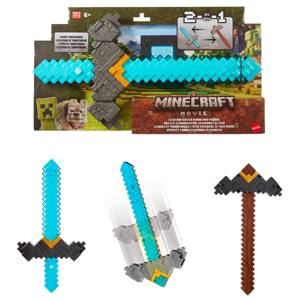 Imagen 1 - Espada Pico Transformable Minecraft La Pelicula