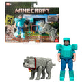 Imagen 1 - Set 2 Figuras Steve & Wolf Minecraft La Pelicula