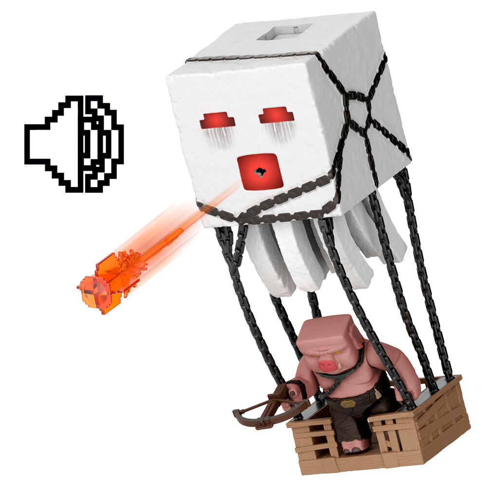 Imagen 2 - Figura Ghast Lanza El Ataque Fantasma Minecraft La Pelicula 25Cm