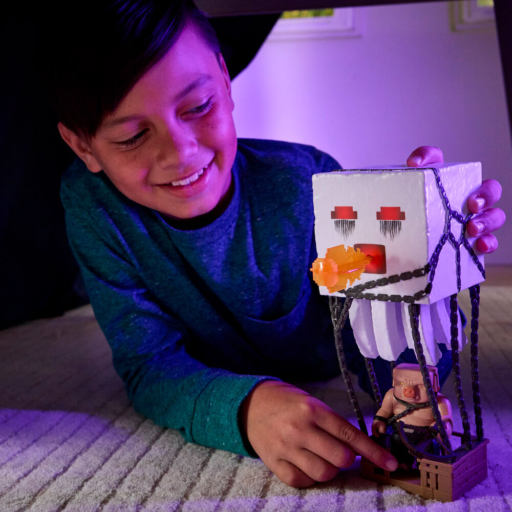 Imagen 6 - Figura Ghast Lanza El Ataque Fantasma Minecraft La Pelicula 25Cm