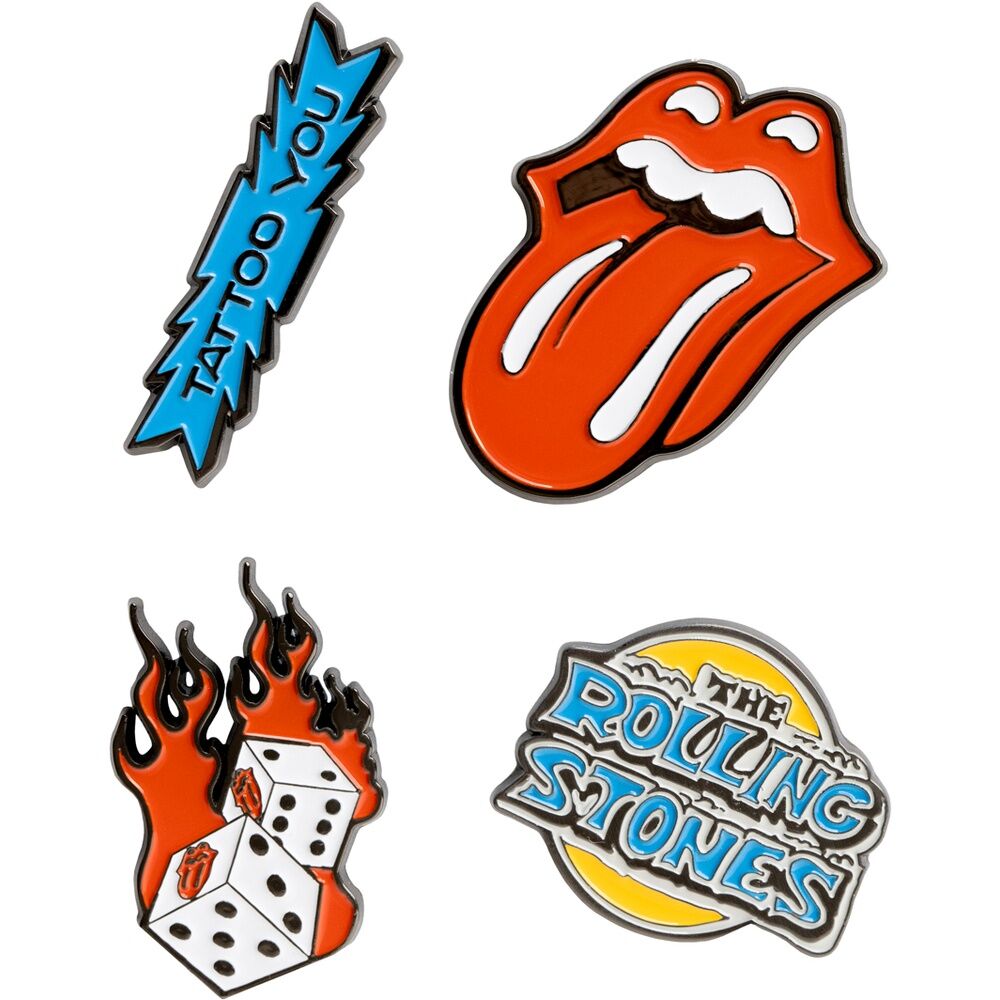 Imagen 1 - Set 4 Pins Rolling Stones