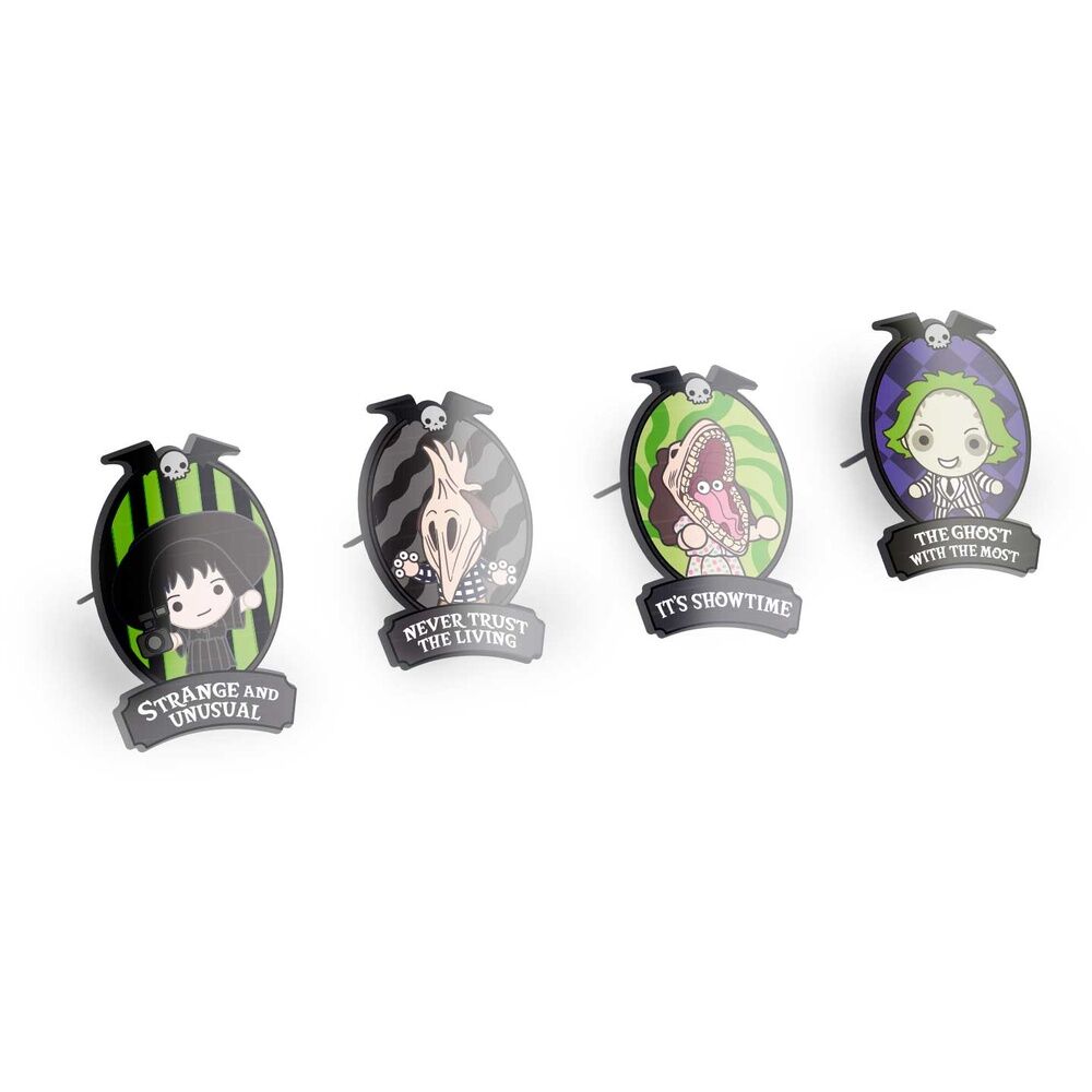 Imagen 1 - Set 4 Pins Beetlejuice