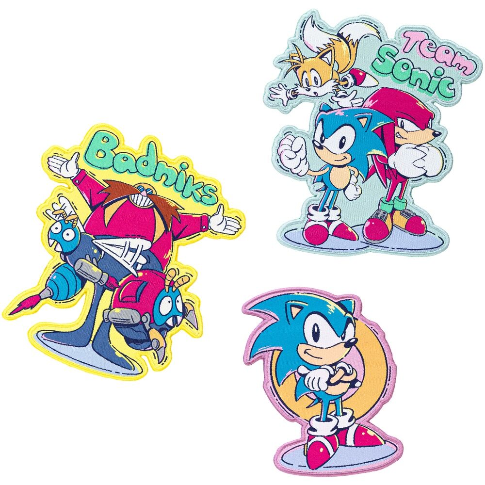 Imagen 1 - Set 3 Parches Sonic The Hedgehog