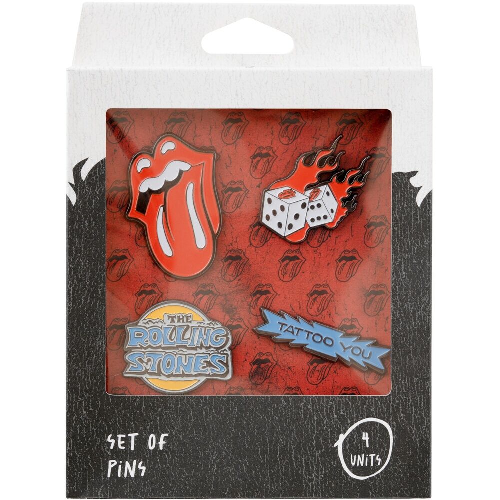 Imagen 2 - Set 4 Pins Rolling Stones