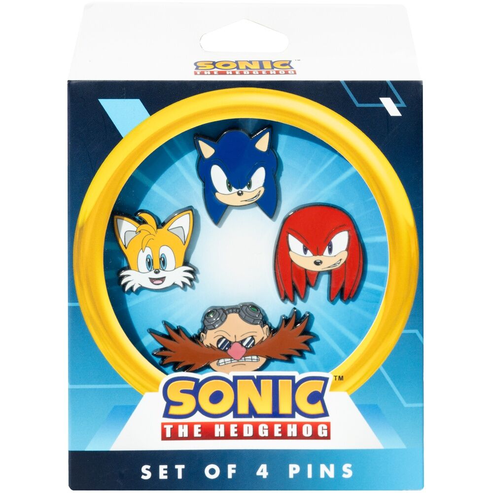 Imagen 2 - Set 4 Pins Sonic The Hedgehog