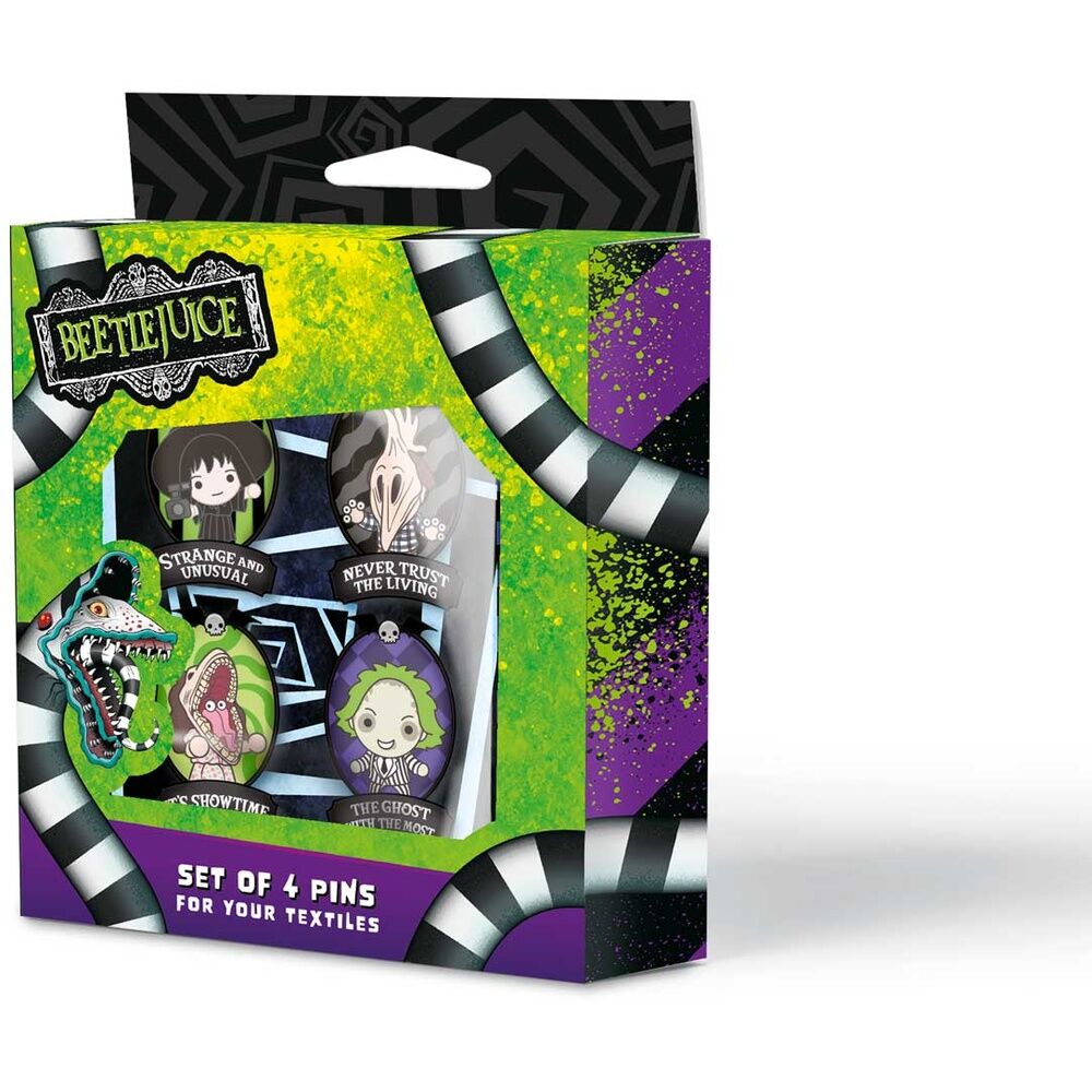 Imagen 2 - Set 4 Pins Beetlejuice