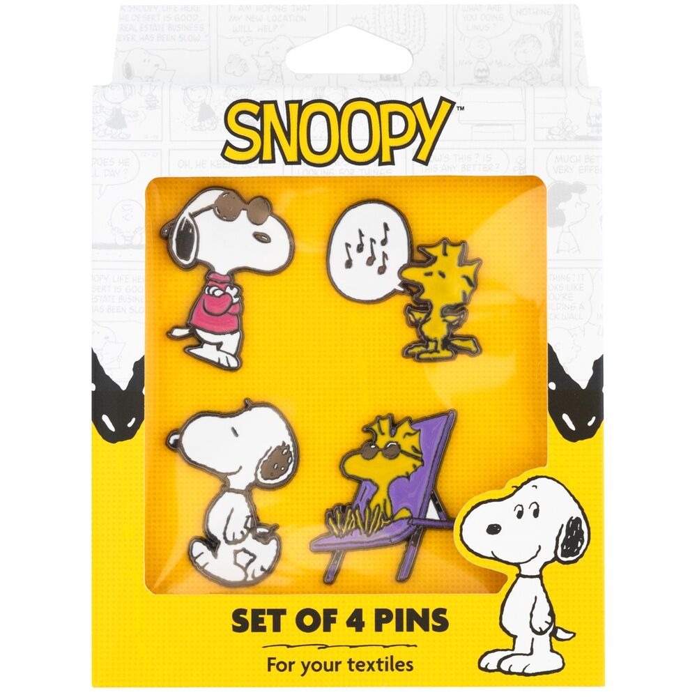 Imagen 2 - Set 4 Pins Snoopy
