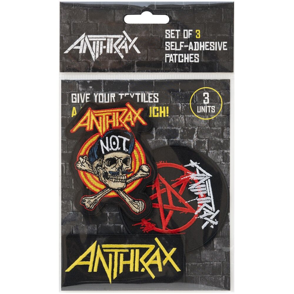 Imagen 2 - Set 3 Parches Anthrax