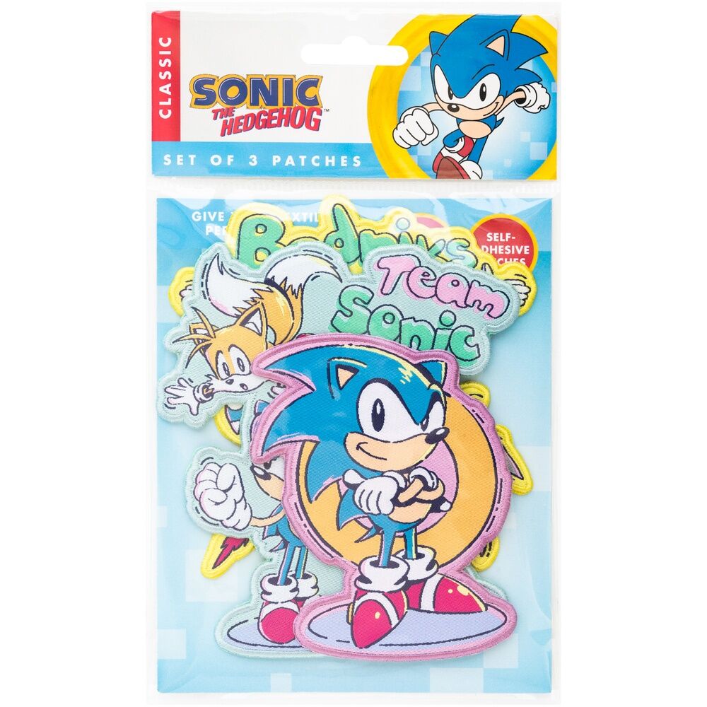 Imagen 2 - Set 3 Parches Sonic The Hedgehog