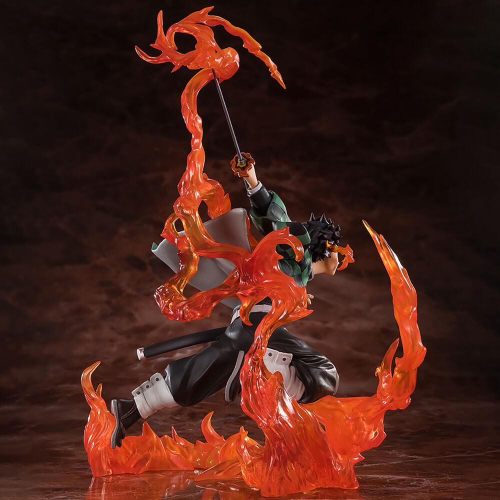 Imagen 1 - Figura Tanjiro Kamado Kyojuro Rengokus Sword Guard Demon Slayer Kimetsu No Yaiba 19,5Cm