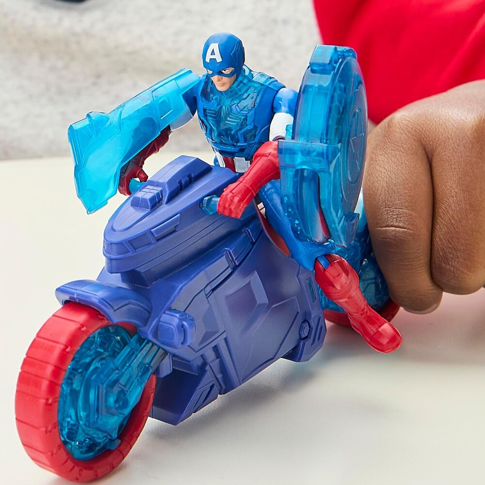Imagen 5 - Moto Lanzaescudos + Figura Capitan America Los Vengadores Avengers Marvel