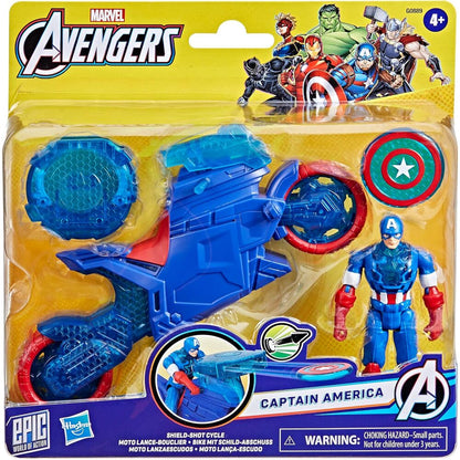 Imagen 1 - Moto Lanzaescudos + Figura Capitan America Los Vengadores Avengers Marvel
