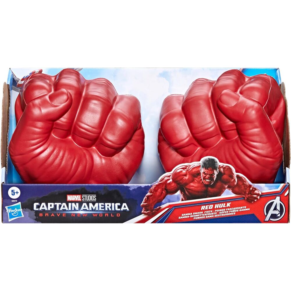 Imagen 1 - Super Puños Hulk Rojo Capitan America Brave New World Marvel