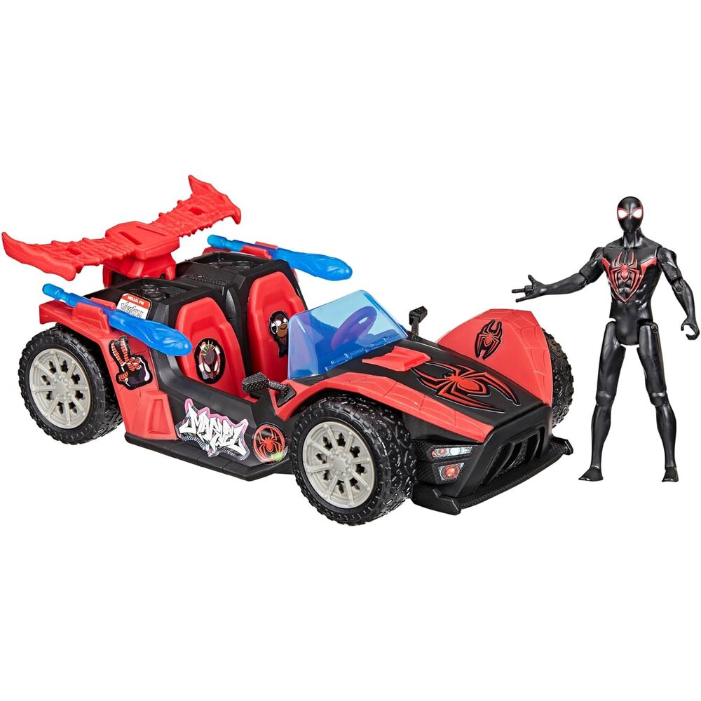 Imagen 2 - Coche Lanzador + Figura Miles Morales Venom Versus Epic World Of Action Spider-man Marvel
