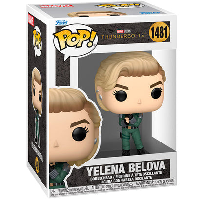 Imagen de Figura Pop Marvel Thunderbolts Yelena Belova parte de nuestra colección en Espadas y más, sitio oficial.