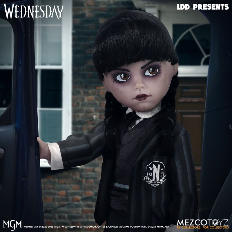 Imagen 2 - Muñeca Miercoles Uniforme Wednesday Living Dolls 25,5Cm