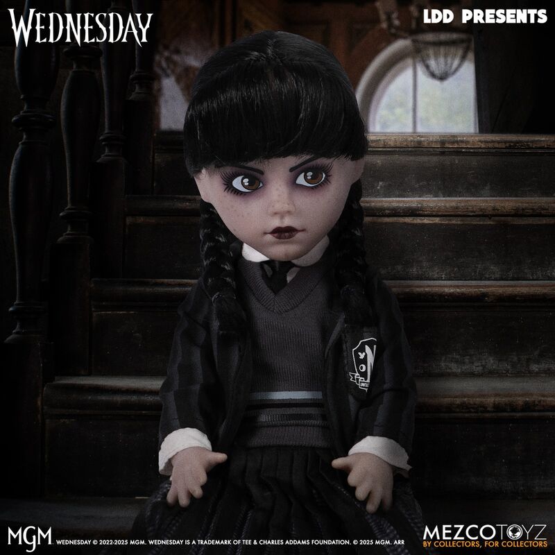 Imagen 4 - Muñeca Miercoles Uniforme Wednesday Living Dolls 25,5Cm