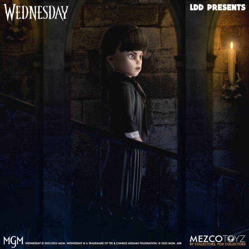 Imagen 5 - Muñeca Miercoles Uniforme Wednesday Living Dolls 25,5Cm