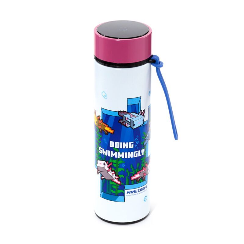 Imagen de Botella Acero Inoxidable Termo Ajolote Minecraft Termometro 450Ml parte de nuestra colección en Espadas y más, sitio oficial.