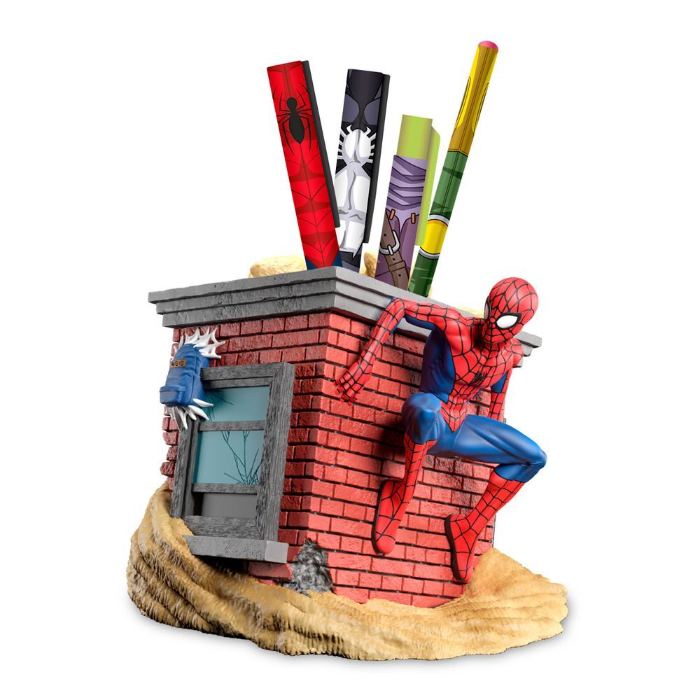 Imagen 1 - Portalapices + Lapiceros Spiderman Marvel