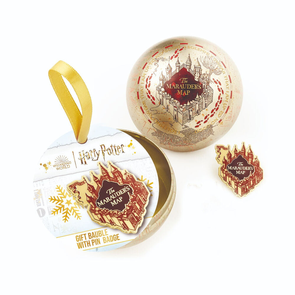 Imagen 1 - Pin Mapa De Los Merodeadores + Bola De Navidad Harry Potter