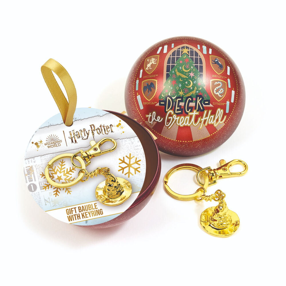 Imagen 1 - Llavero Sombrero Seleccionador + Bola De Navidad Harry Potter
