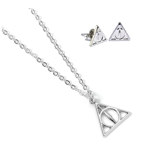 Imagen 2 - Set Colgante Y Pendientes Reliquias De La Muerte Harry Potter