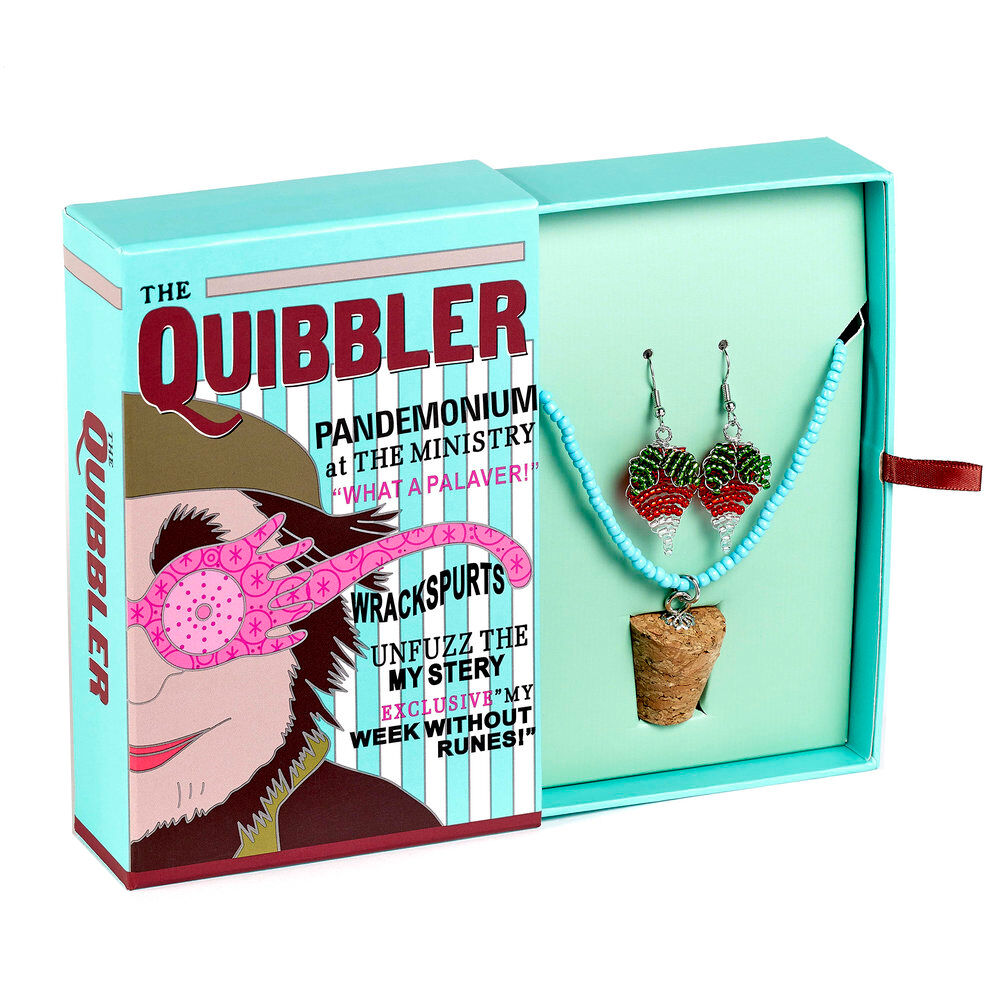 Imagen 3 - Set Colgante + Pendientes Luna Lovegoods Quibbler Harry Potter