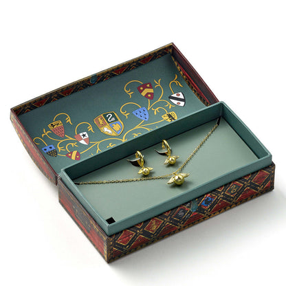 Imagen 2 - Set Colgante + Pendientes Snitch Dorada Harry Potter