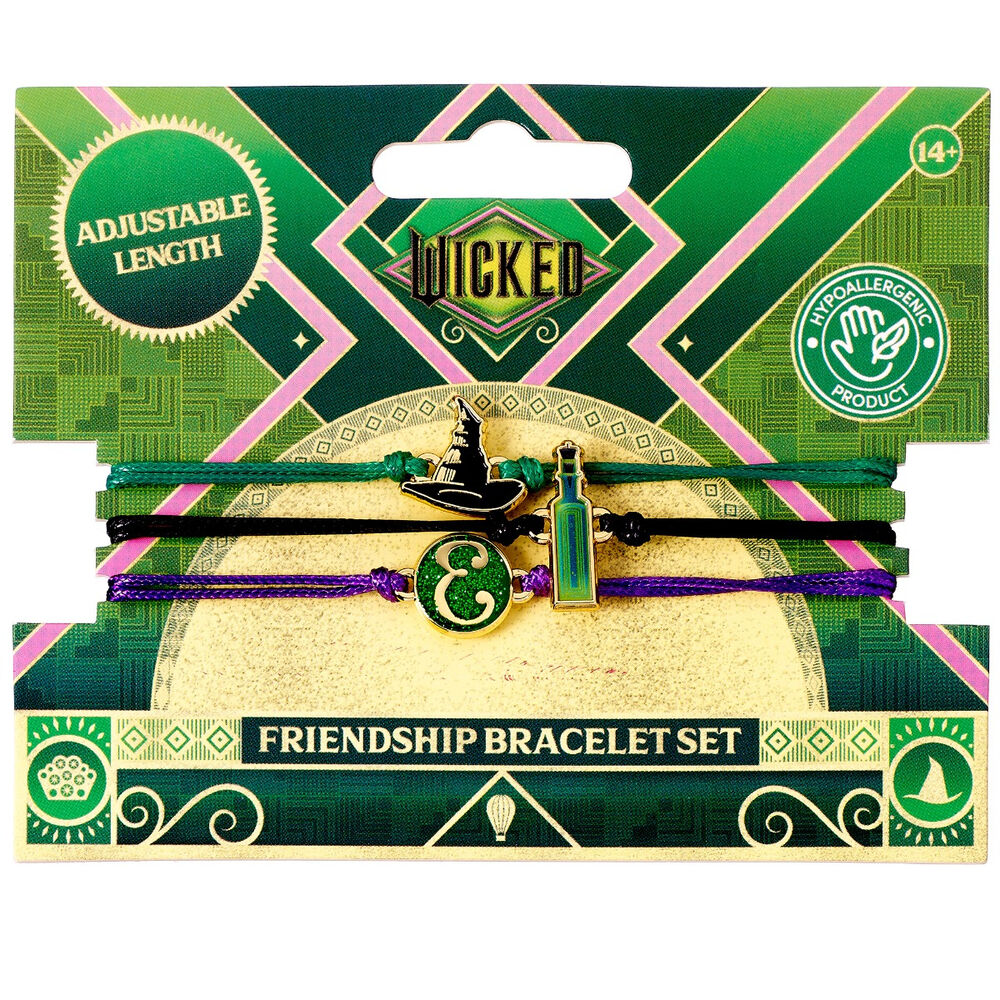 Imagen 3 - Set 2 Pulseras Elphaba Glinda Wicked