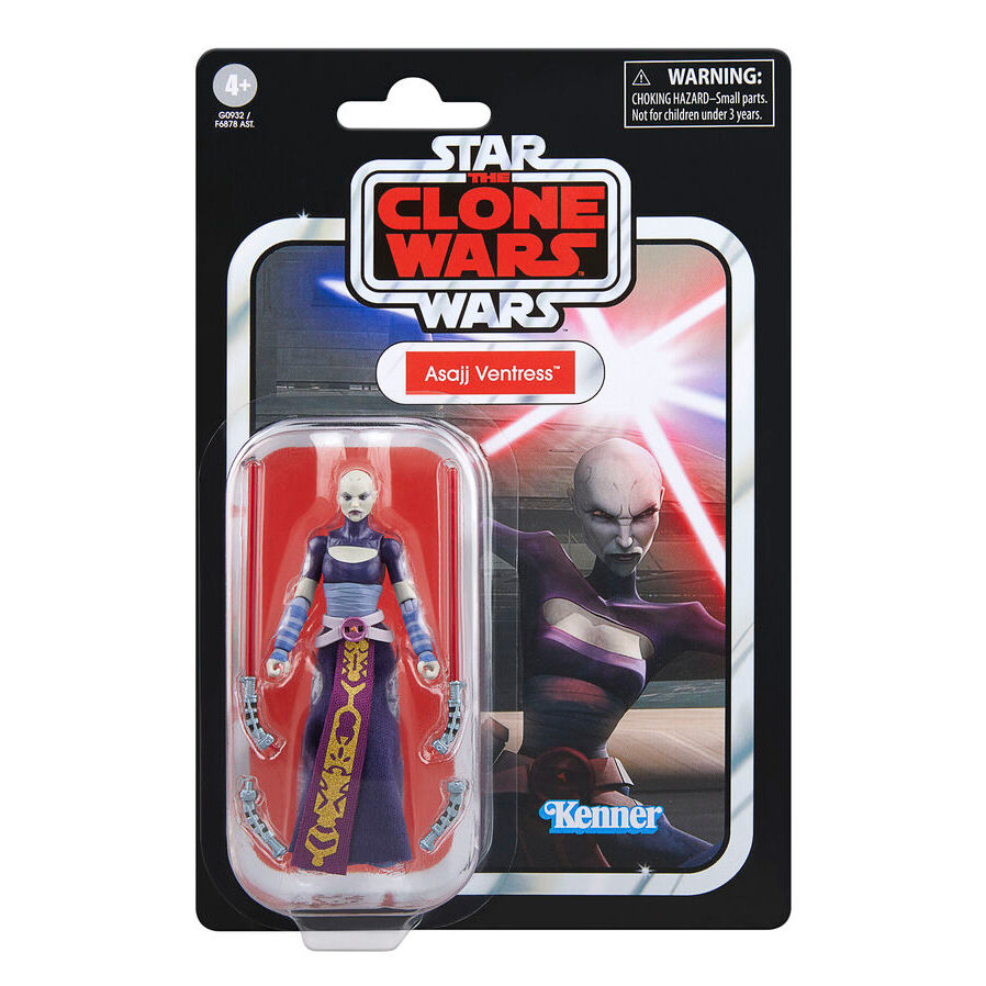 Imagen 1 - Figura Asajj Ventress La Guerra De Los Clones Star Wars 9,5Cm