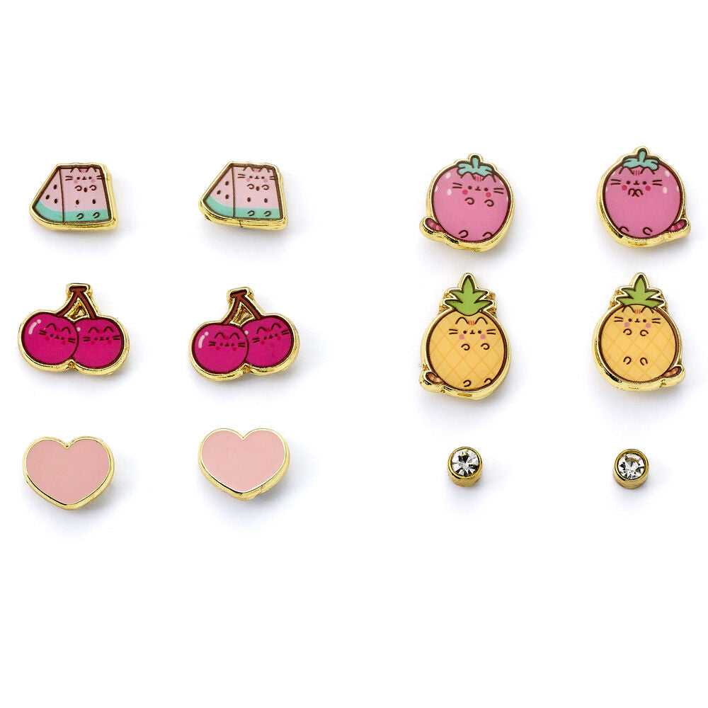 Imagen 2 - Set 6 Pares Pendientes Pusheen