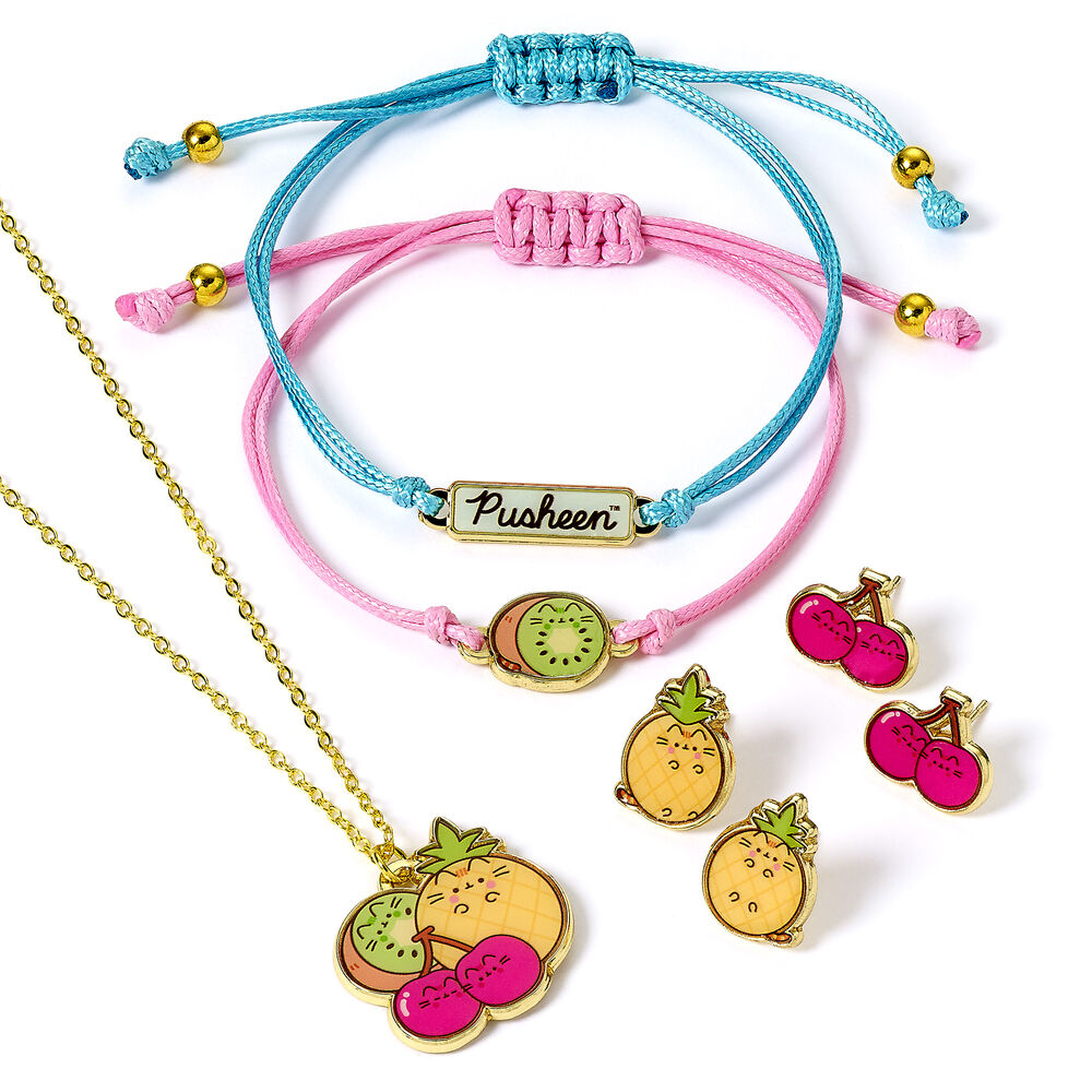 Imagen 1 - Set Colgante + Pulsetas + Pendientes Pusheen