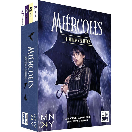 Imagen 1 - Juego De Cartas Criaturas Y Excluidos Miercoles Wednesday Español