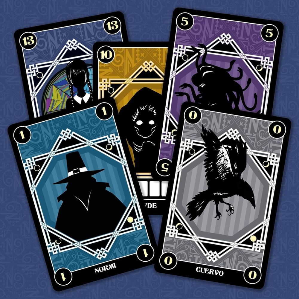Imagen 2 - Juego De Cartas Criaturas Y Excluidos Miercoles Wednesday Español