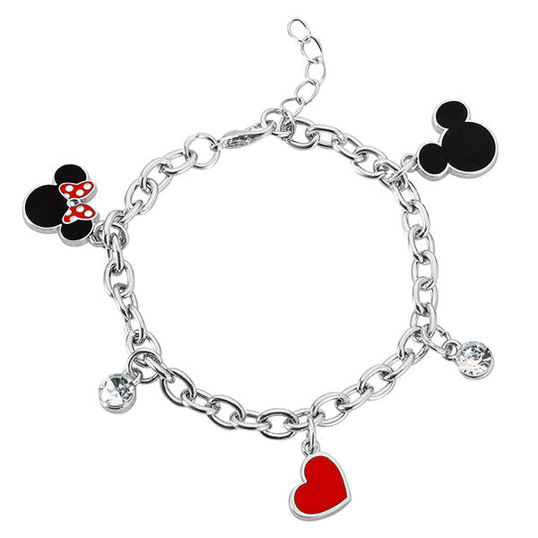 Imagen 1 - Pulsera Charm Mickey &#38; Minnie Disney