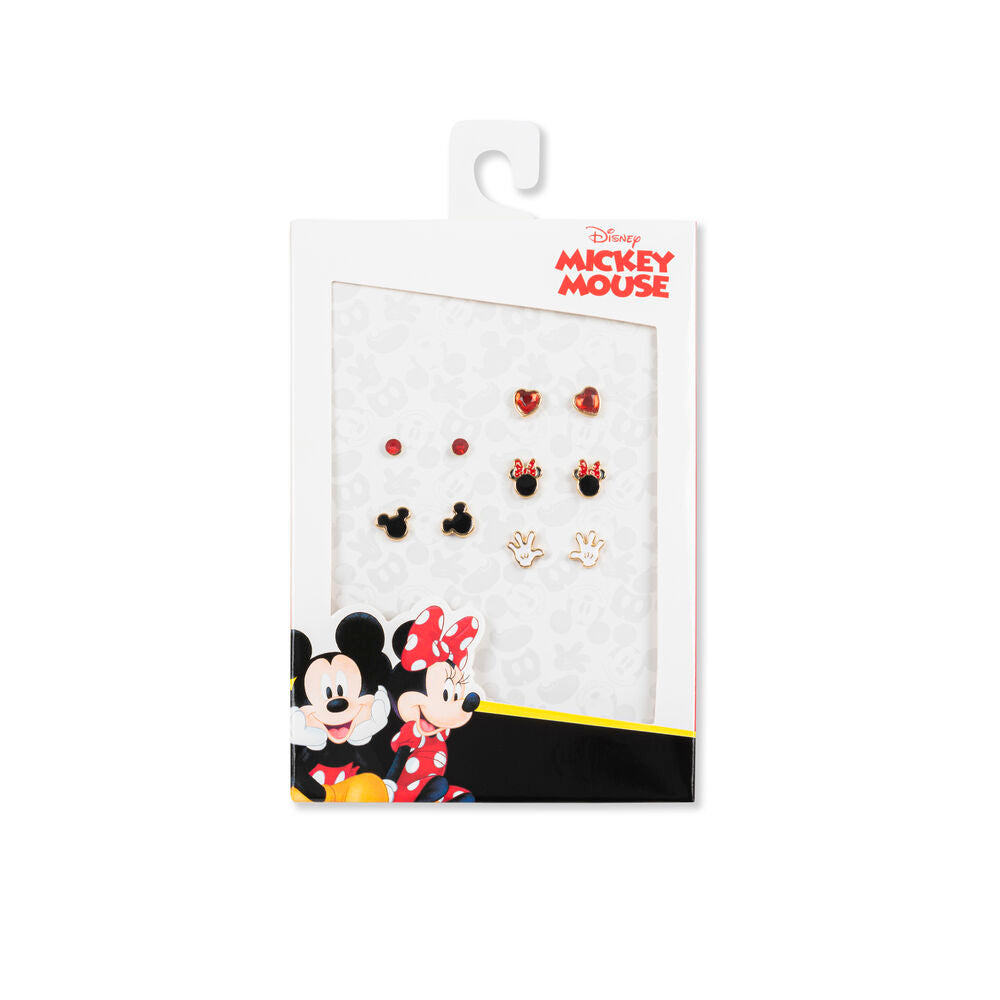 Imagen 3 - Set 5 Pares De Pendientes Mickey &#38; Minnie Disney