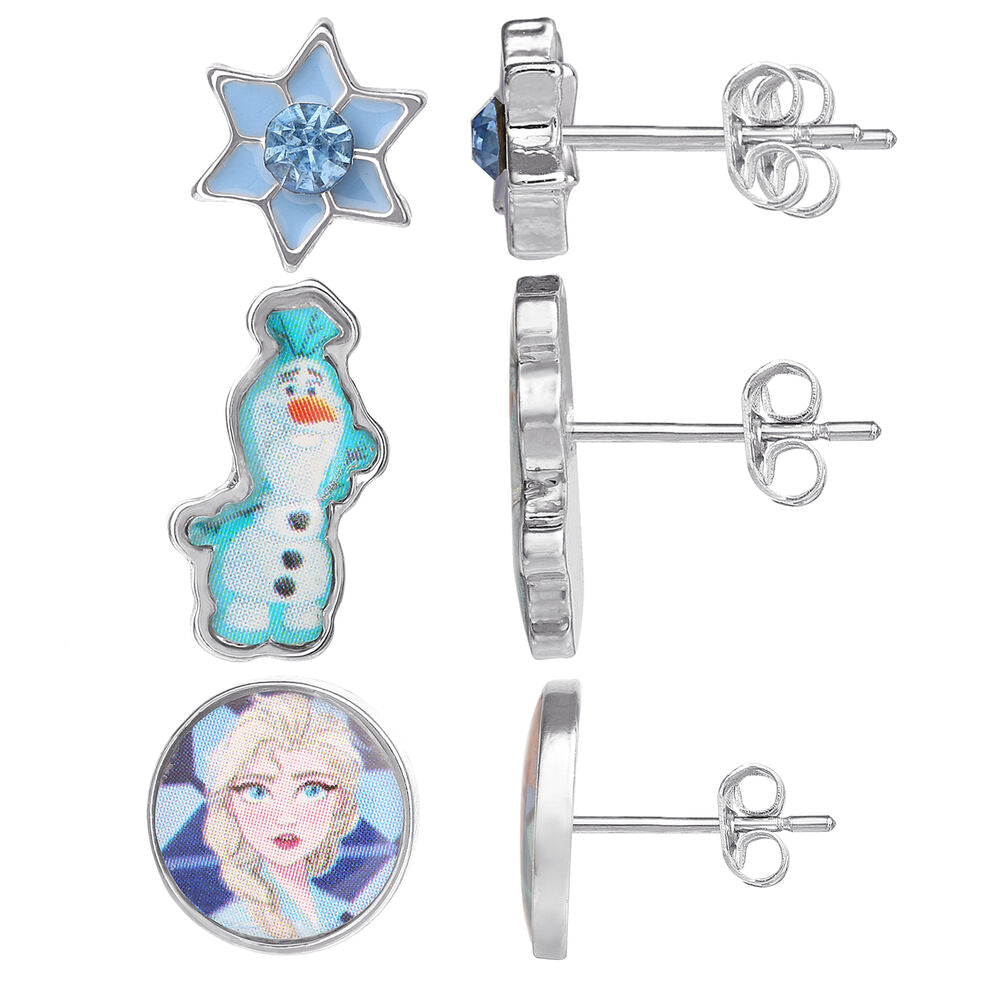 Imagen 2 - Set 3 Pares De Pendientes Frozen Disney