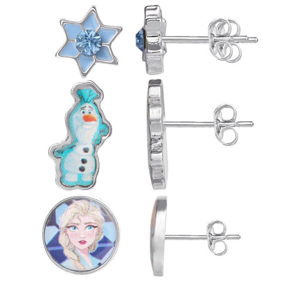 Imagen 2 - Set 3 Pares De Pendientes Frozen Disney