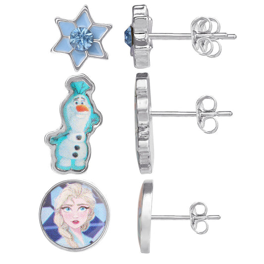 Imagen 2 - Set 3 Pares De Pendientes Frozen Disney