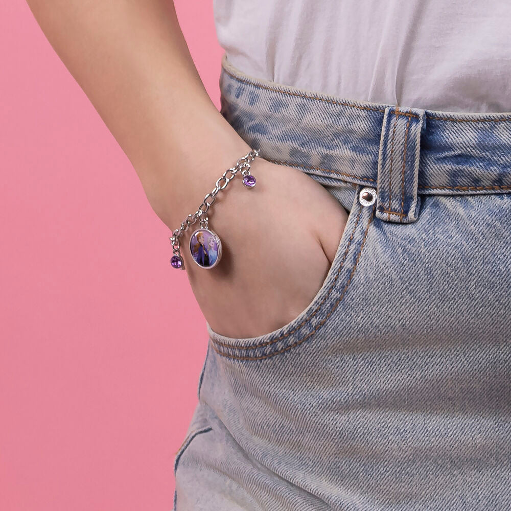 Imagen 3 - Pulsera Charm Frozen Disney Plata
