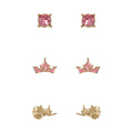 Imagen 1 - Set 3 Pares De Pendientes Princesas Disney