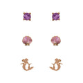 Imagen 1 - Set 3 Pares De Pendientes La Sirenita Disney